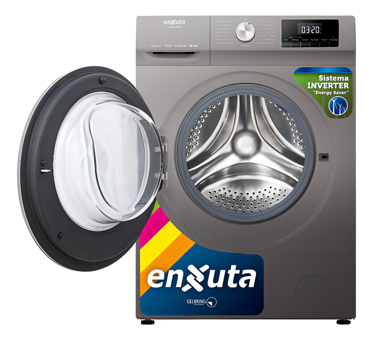 Lavasecarropas Inverter Enxuta Lsenx1610560s 10.5 6 Kg - Imagen 4