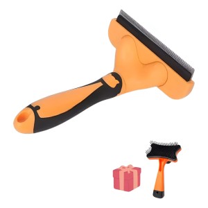 Peine Cepillo Deslanado Mascota Acero Inoxidable Perro Gato