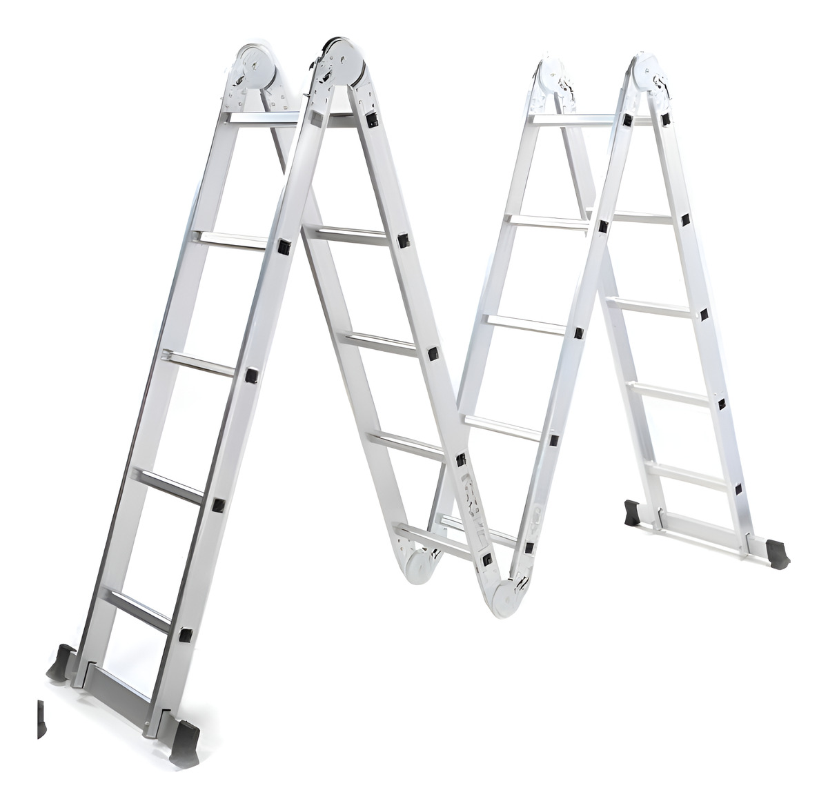 Escalera Multifuncion Aluminio Articulada Plegable 4x5