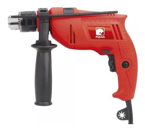 Taladro Eléctrico Percutor Equus 500w C/maletín Y Accesorios Color Rojo Frecuencia 50hz 50 Hz - Imagen 2