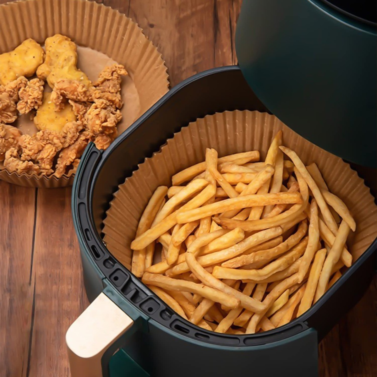 100 Papel Antiadherentes Natural Freidora Sin Aceite T L C - Imagen 5