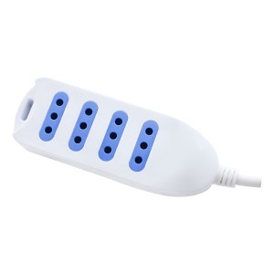 Alargue Modular Led Life 4 Entradas Sin Llave 3m Blanco