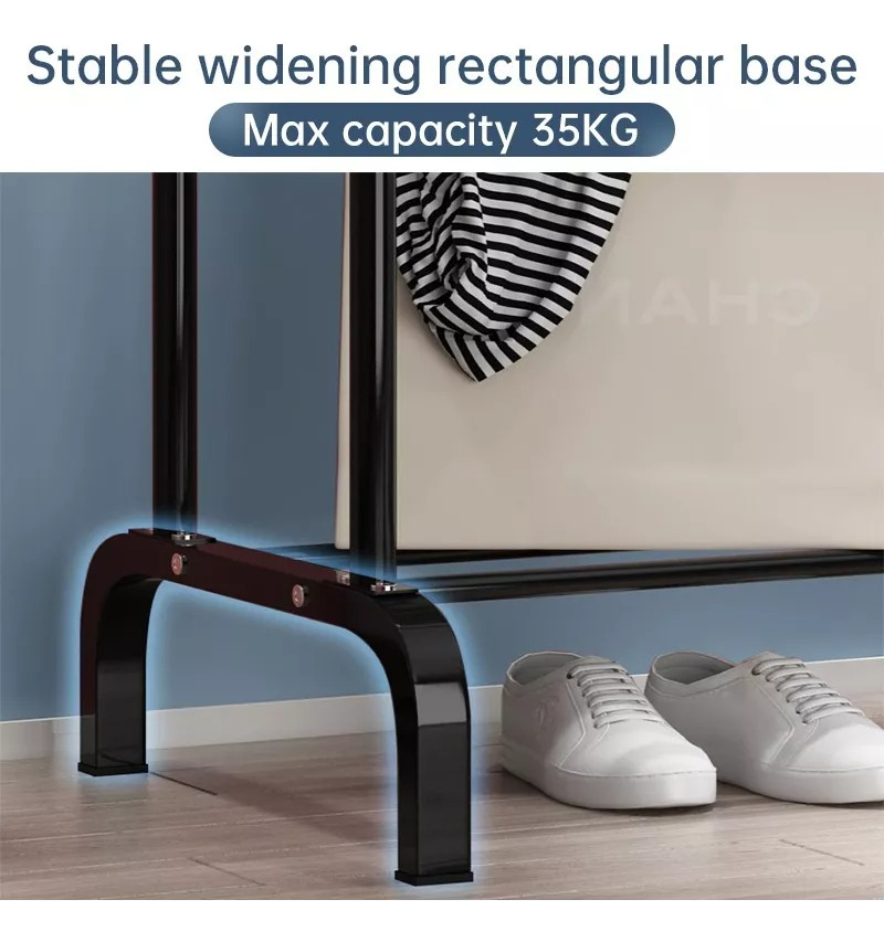 Perchero Doble Metal Organización Ropa Excelente Calidad - Imagen 8