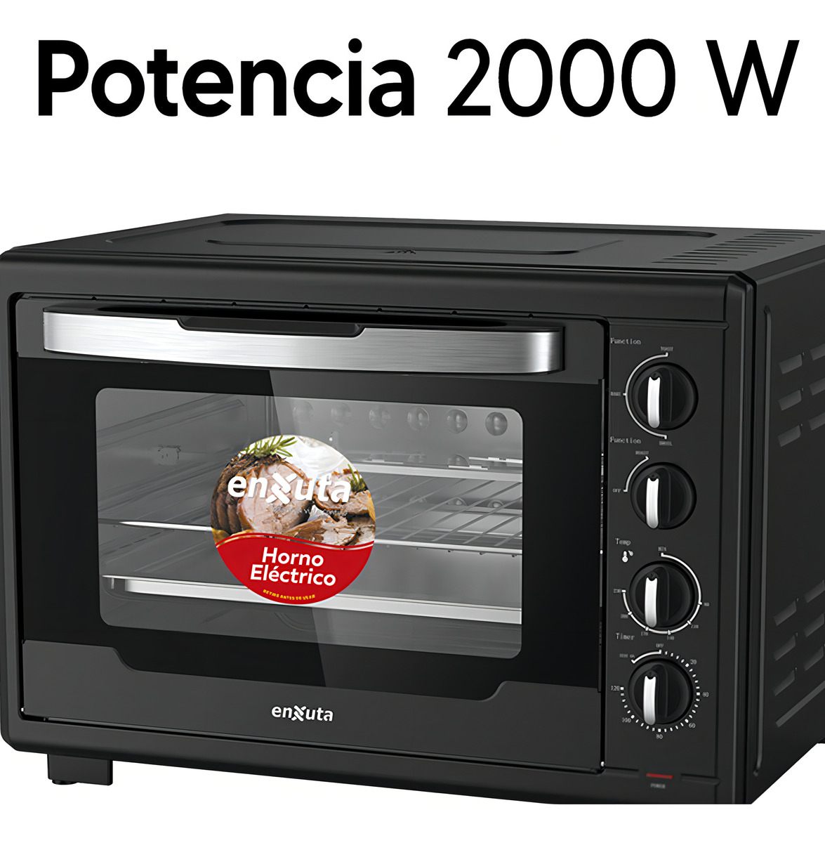 Horno Electrico Enxuta 55lts 2000w Con Accesorios - Imagen 3