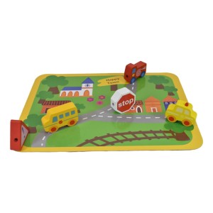 Juego Ciudad De Madera Para Niño Educativo 12 Piezas