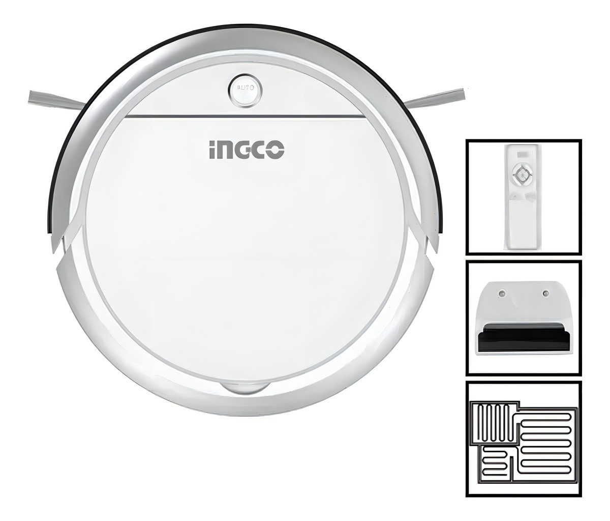Aspiradora Robot Ingco Aspiradora Robot Vcrg30261 Blanca