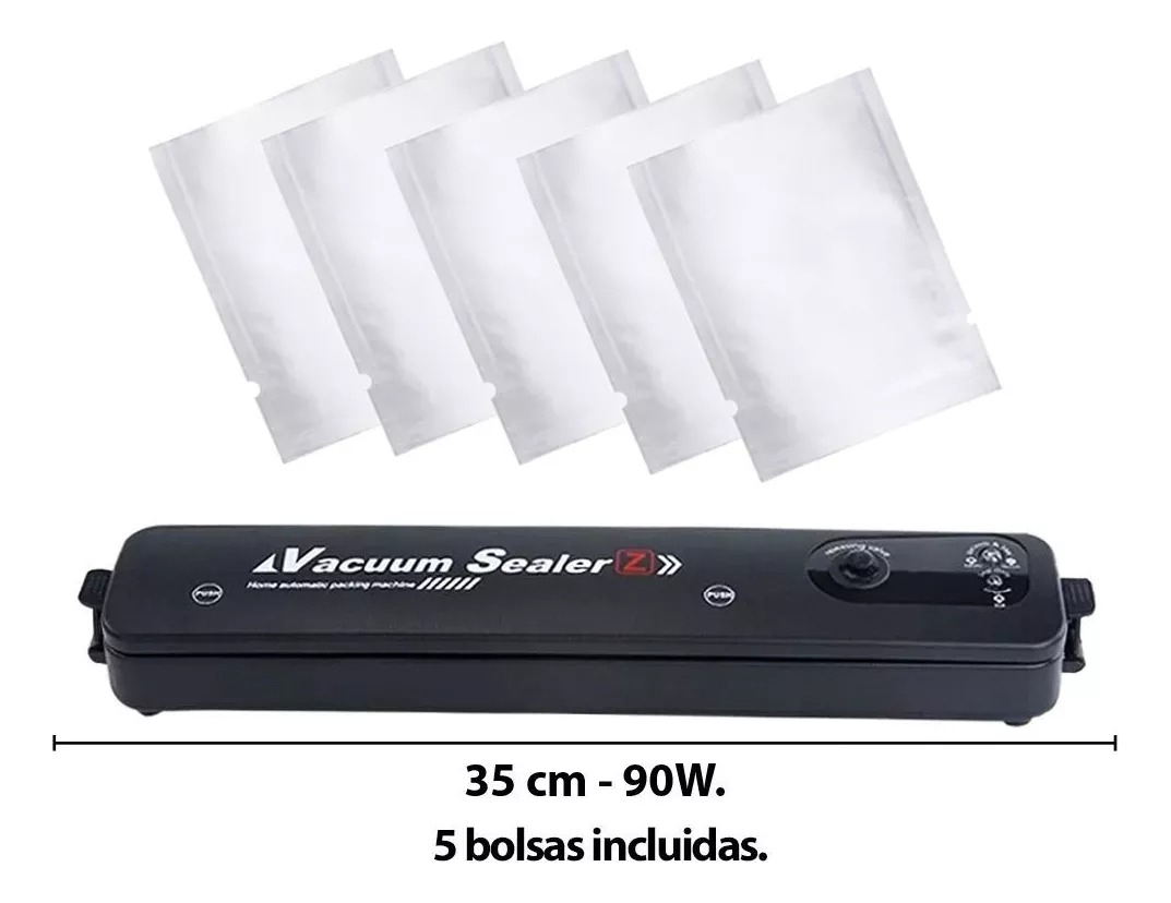 Maquina Selladora Al Vacío De Alimentos Automatica + Bolsas - Imagen 4