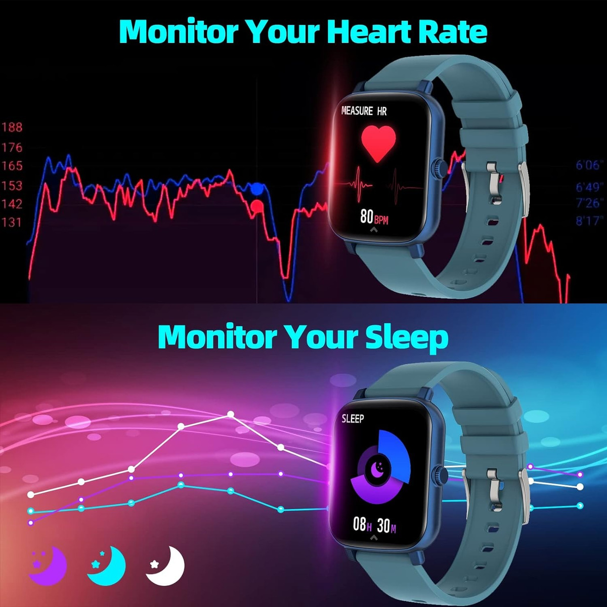 Smartwatch Tlc Mvefoit 1.7 Metal Resistente Al Agua - Imagen 15