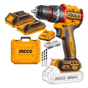 Taladro Atornillador Percutor 13mm Brushless Cidli20668 Color Amarillo Frecuencia 50hz 60hz