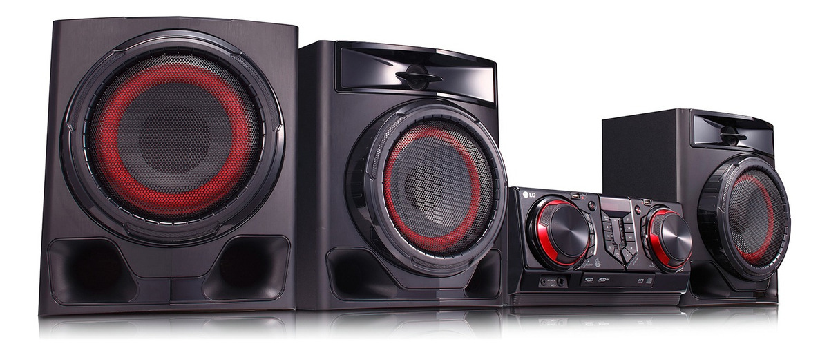 Minicomponente LG Xboom Cj45 Negro Y Rojo Con Bluetooth 720w - Imagen 5