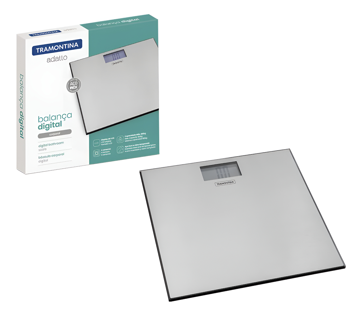 Balanza Digital Para Baño 180kg/400lb Adatto Tramontina 6110