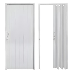 Puerta Plegable Pvc 90x210cm Color Blanco 90b