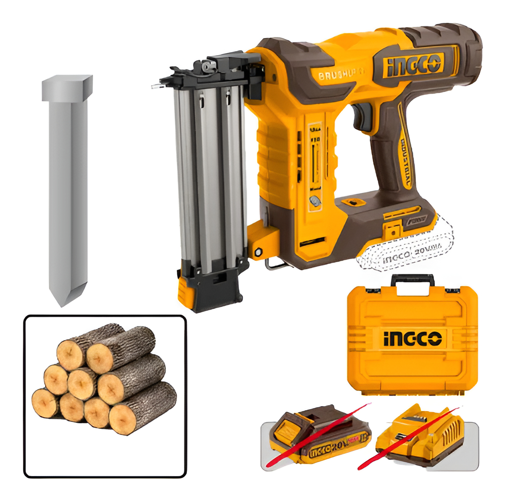 Clavadora A Bateria 50mm 20v P20s Brushless Para Madera