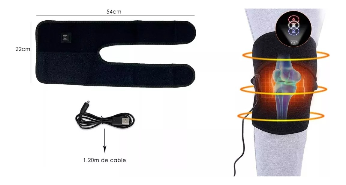 Rodillera Térmica Con Calor Para Aliviar Dolores - Imagen 3