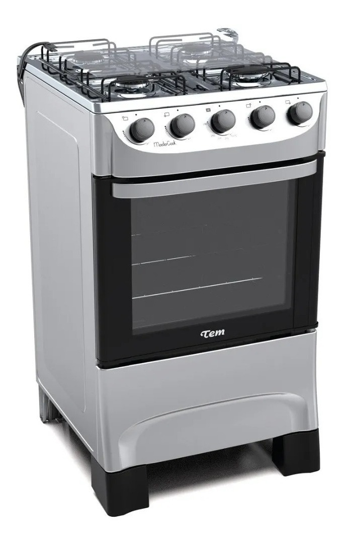 Cocina A Gas Tem Aniversario 4 Hornallas Gris Tipo De Conexión Gas Envasado