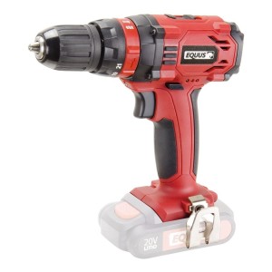 Taladro Atornillador Inalámbrico Equus Con Percutor Color Rojo