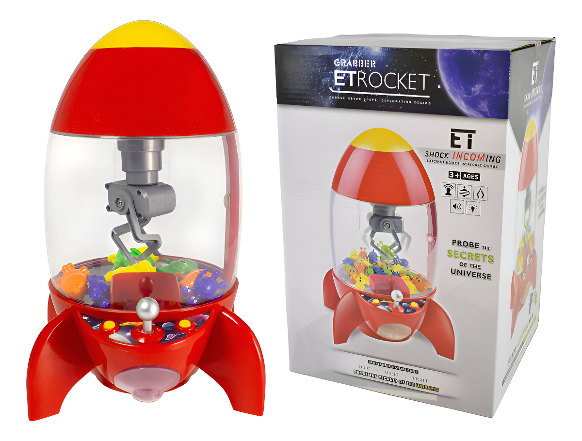 Maquina Con Garra Cohete Con Sonido Y Luces 32x23cm