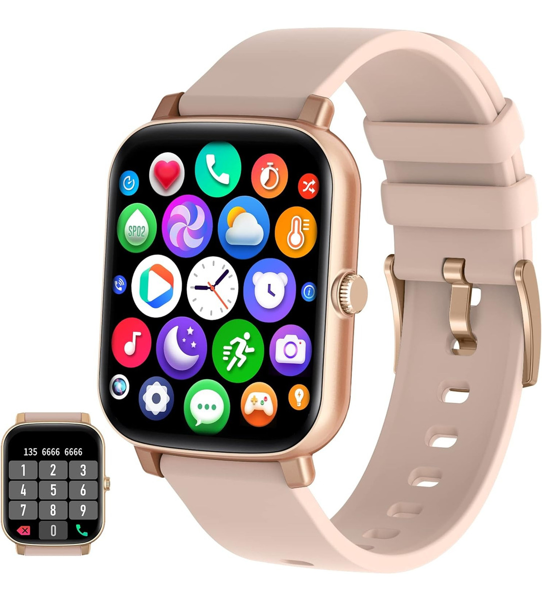 Smartwatch Tlc Mvefoit 1.7 Metal Resistente Al Agua - Imagen 2