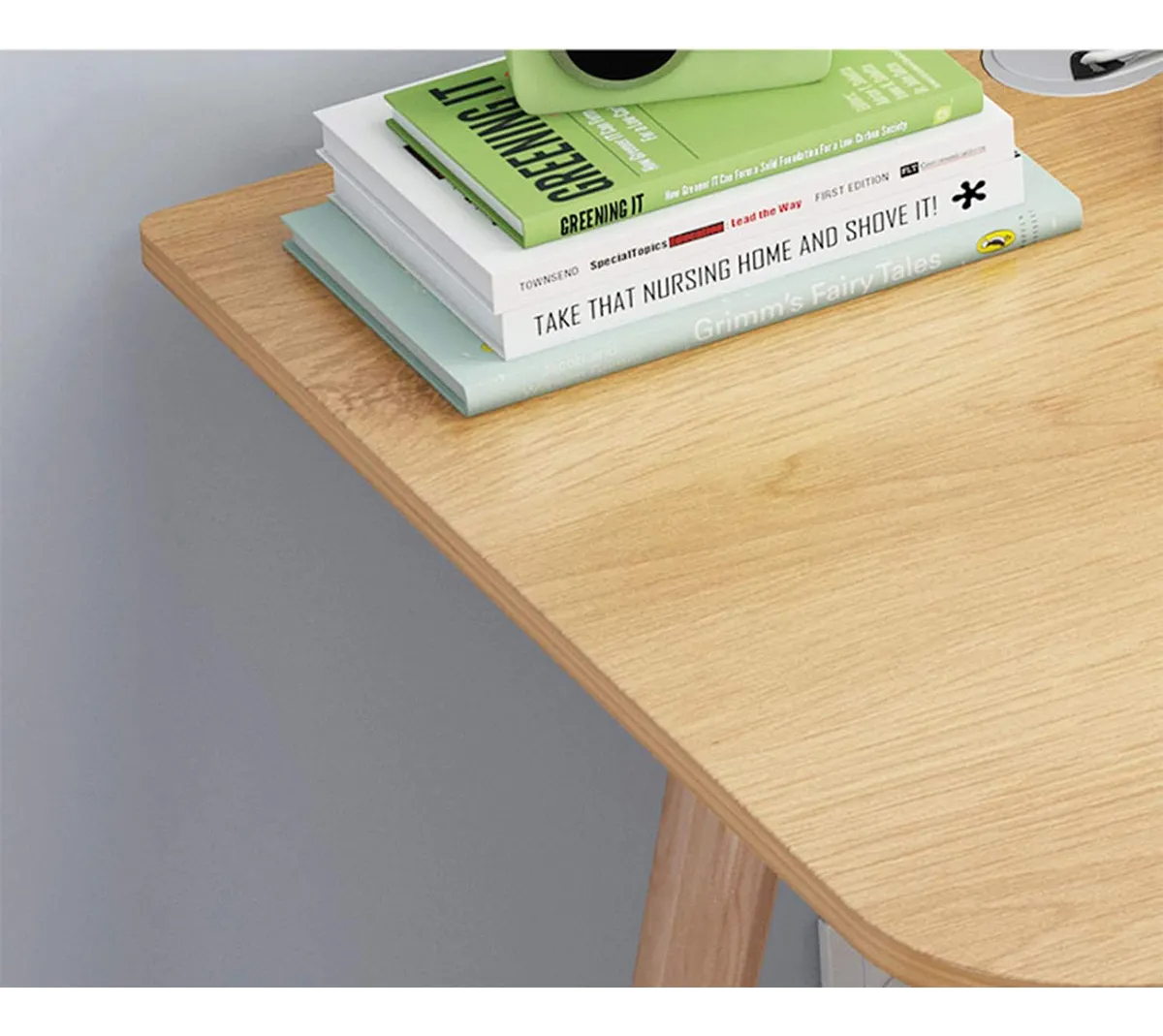 Escritorio Madera Mdf Oficina Tipo Caballetes Con Cajones - Imagen 3