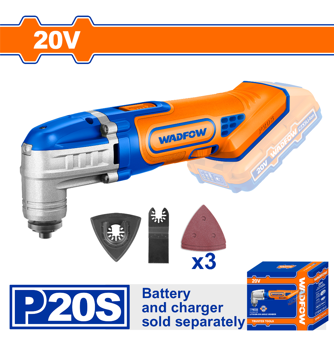 Herramienta Multifuncion Bat 20v P20s Sin Bat S/ Carg Wadfow - Imagen 2