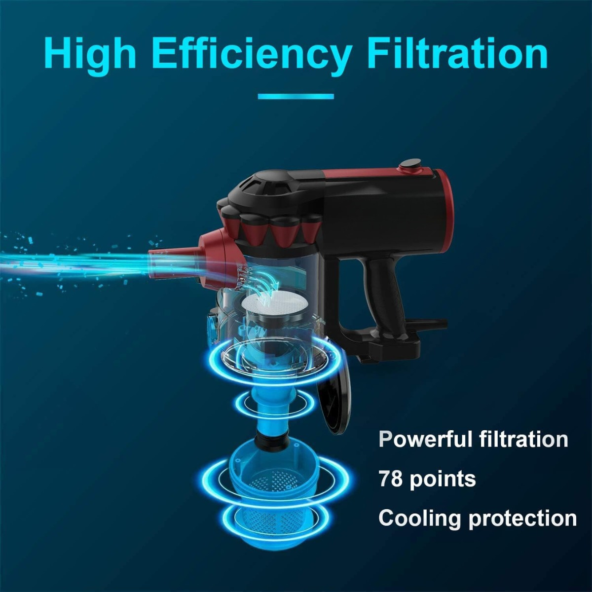 Aspiradora Vertical De Mano Profesional Muy Potente - Imagen 3