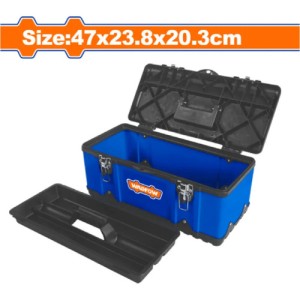 Caja P/ Herramientas 15.5 Broche De Metal C/ Bandeja Wadfow Azul