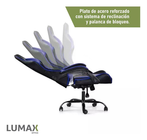 Silla Gamer Lumax Modelo Rom Multiples Colores - Imagen 5