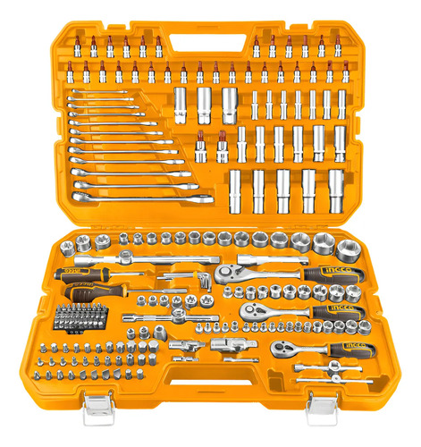 Juego De Dados, Puntas Y Llaves 216pcs Ingco Hkthp22161