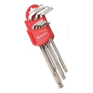 Juego De Llaves Allen 9pcs Hexagonales Magnéticas Métricas