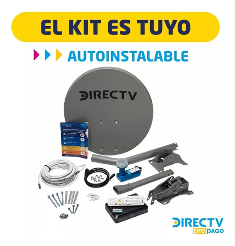 Kit Antena Directv Pre Pago Satelital Hd - Imagen 2
