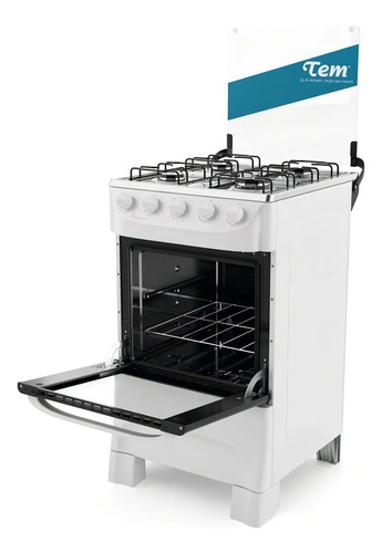 Cocina Tem Aniversario 4h Horno Supergas Tapa De Vidrio Color Blanco - Imagen 4