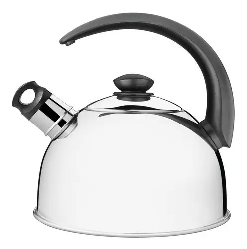 Caldera Con Silbato Tramontina Inox Apito De 3 Litros