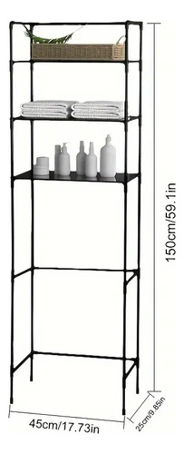 Mueble Organizador Water Inodoro De Metal Baño 3 Estantes - Imagen 11