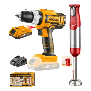 Super Combo Atornillador 20v Ingco + Mixer Decakila