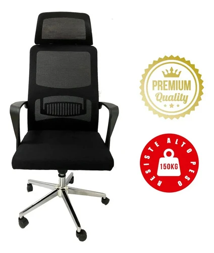 Silla Escritorio Ejecutiva Blanca Y Negra Excelente Calidad - Imagen 3