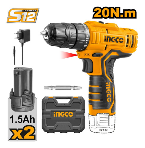 Atornillador 12v S12 Ingco - Imagen 2