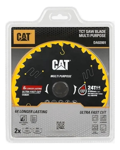 Disco Cat Multipropósito 184 X 30 X 1.5 X 40 Dientes Fubral