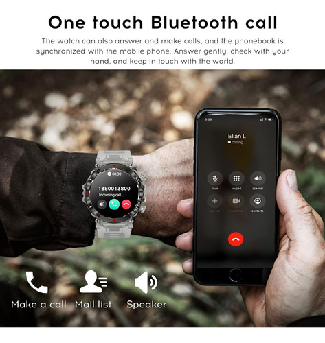 Reloj Inteligente Adod iPhone 5 Atm Smartwach Sumergible - Imagen 22