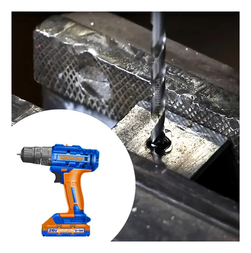 Taladro Atornillador Portable 1 Bat Madera Metal Wadfow Color Azul Frecuencia 60 - Imagen 4