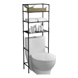 Mueble Organizador Water Inodoro De Metal Baño 3 Estantes