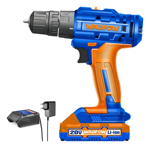 Taladro Atornillador Portable 1 Bat Madera Metal Wadfow Color Azul Frecuencia 60