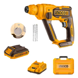 Rotomartillo A Bateria 20v P20s 16mm 2 Funciones Con Bat Con Amarillo