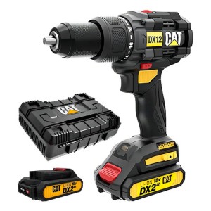 Taladro Inalambrico Atornillador Percutor Cat Dx12 Color Negro