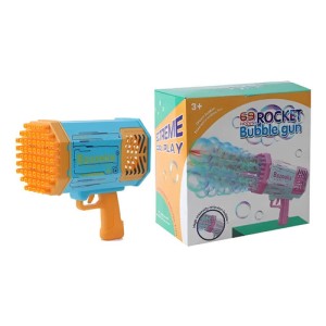 Pistola De Burbujas X69 Recargable Burbujero Niños Juguete