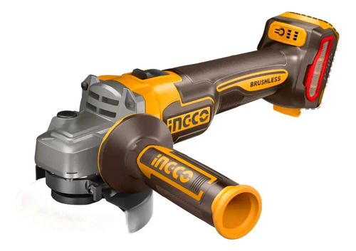 Combo Atornillador C Percutor (cidli20602) Mas Amoladora (cagli21154) 2 Bat Carg Mas Valija Ingco Ckli20273 Naranja Claro 50hz/60hz - Imagen 2