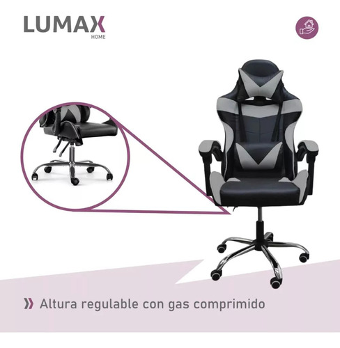 Silla Gamer Lumax Modelo Rom Multiples Colores - Imagen 11
