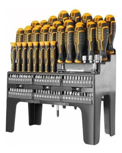 Set X 100 Destornilladores Surtidos Ingco Hksd10028 - Imagen 2