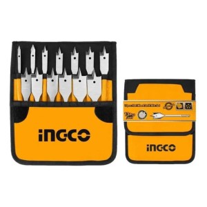 Juego 13 Mechas Chatas Paleta Plana Madera Ingco Akd41301