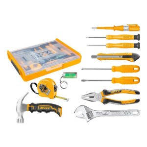 Set Herramientas Caja Organizadora 11 Piezas Ingco Hktv01h111 Amarillo