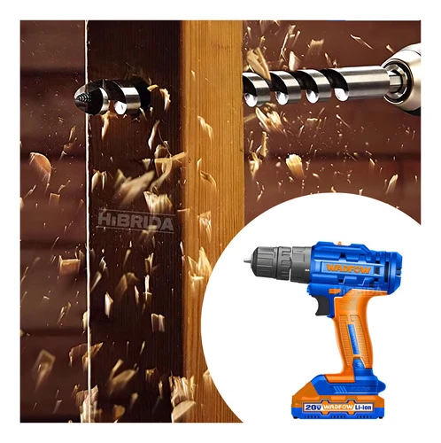 Taladro Atornillador Portable 1 Bat Madera Metal Wadfow Color Azul Frecuencia 60 - Imagen 3